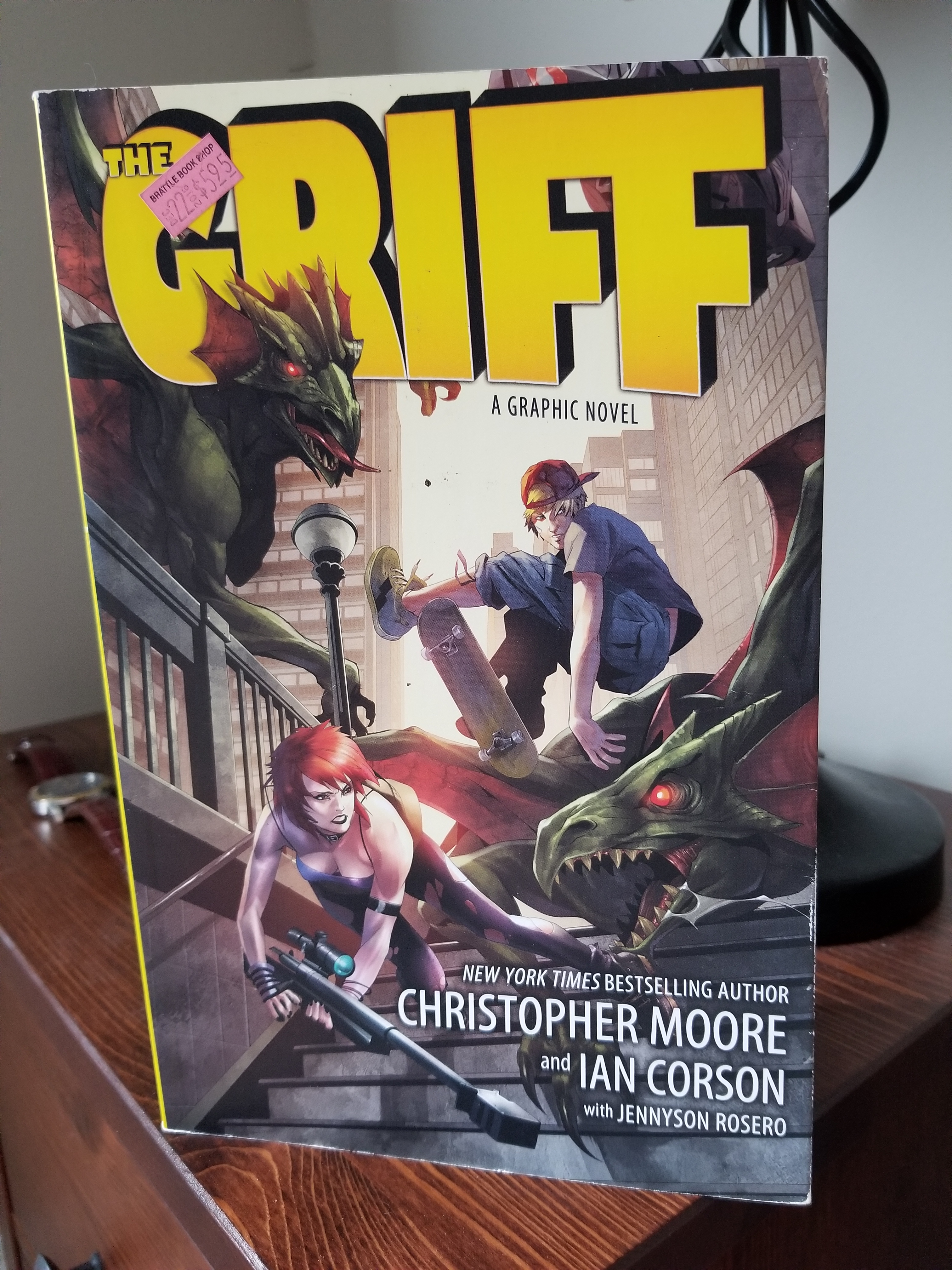 [Image is a comic book cover for The Griff by Christopher Moore and Ian Corson]